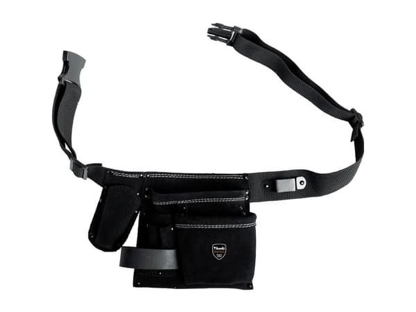 kwb 906610 Werkzeug-Guerteltasche unbestückt, Verktøysbelte, Sort, Lær, Nylon, 6 lommer, 7,5 cm, 13,5 cm