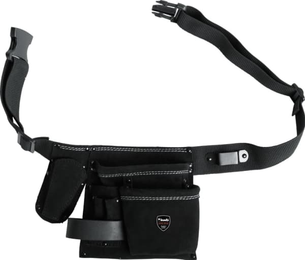 kwb 906610 Werkzeug-Guerteltasche unbestückt, Verktøysbelte, Sort, Lær, Nylon, 6 lommer, 7,5 cm, 13,5 cm