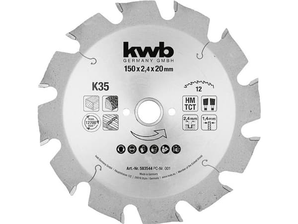 kwb 583544 Rundsavblad 150 x 20 mm 1 stk