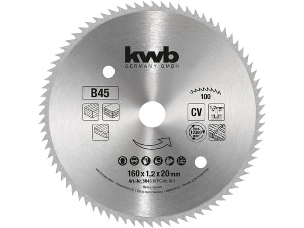 kwb 584511 Rundsavblad 1 stk