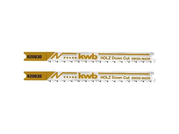kwb 620830, Figursågblad, Spånskiva, Plast, Plywood, Trä, Stål med hög kolhalt (HCS), Rostfritt stål, Gul, 2,5 mm, 3 cm