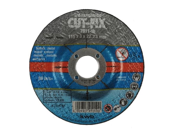 kwb CUT-FIX, Klippskiva, Metall, 2,2 cm, 23 cm, 3 mm, 80 m/s
