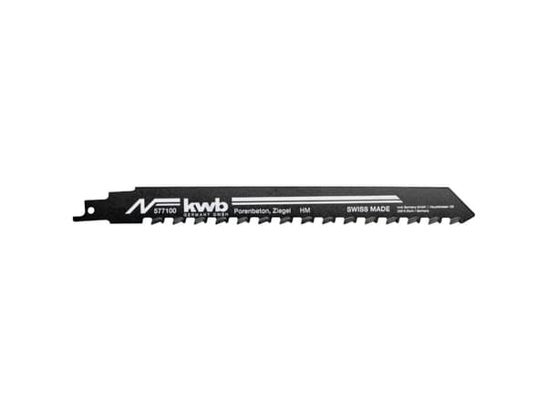kwb 577100, Sticksågsblad, Lättbetong, Svart, 24 cm, 1,27 cm, 1 styck