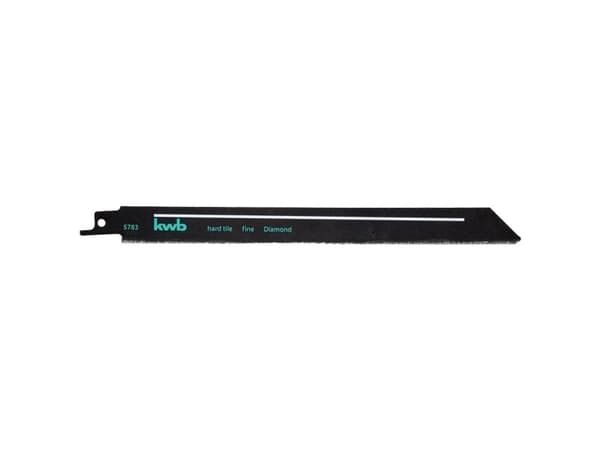 kwb 578300, Stikksagblad, Cement-bundet fiber panel, Fiberglass, Glass, Hard keramikk, Marmor, Soft Keramiske veggflis, Flis, Sort, 20 cm