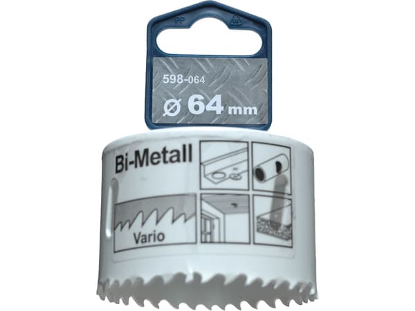 kwb 598064, Single, Borr, Gjuten aluminium, Koppar, Gipsskivor, Plast, Stål, Trä, Vit, Bimetall, Snabbstål (HSS), Kobalt-legerat höghastighetsstål (H
