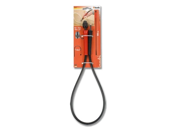 kwb 522300, Böjligt skaft, Icke-järnmetaller, Plast, Trä, Svart, Röd, 95 cm