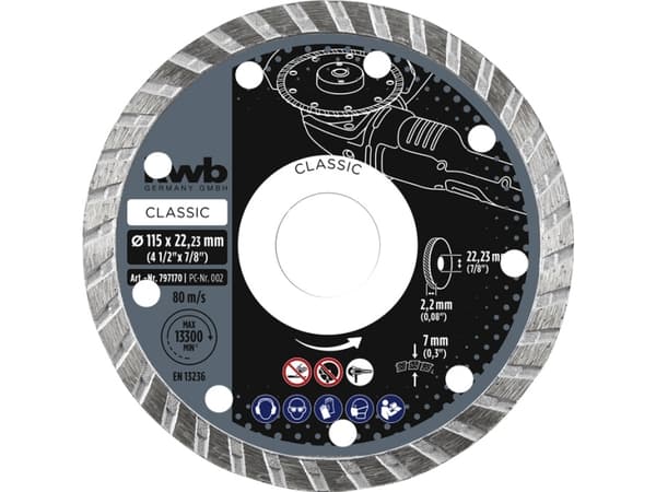 kwb 797870 Timanttinen leikkuukiekko Halkaisija 230 mm 1 kpl