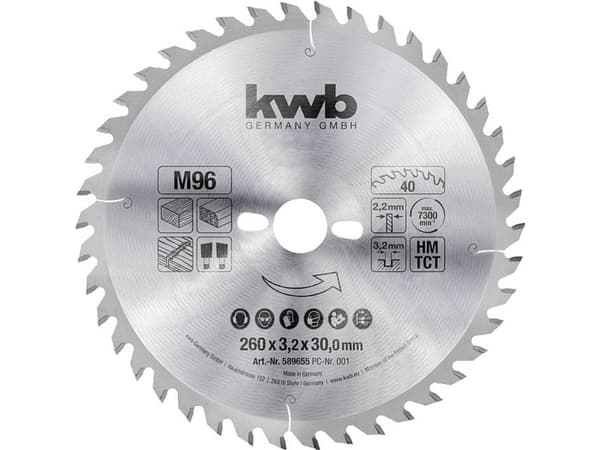 kwb 589655, Kryssfiner, Mykt tre, Sponplate, Løvtre, Plast, 26 cm, 3 cm, 2,2 mm, 3,2 mm, 1 stykker