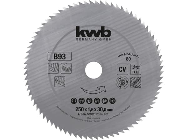 kwb 593111 Rundsavblad 315 x 30 mm 1 stk