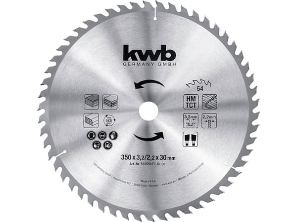 kwb 593559 Rundsavblad 350 x 30 mm 1 kpl 1 kpl