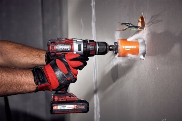 kwb 499085, Single, Sladdlös skruvmejsel, Tegel, Betong, Laminerad panel, Lightweight concrete, Plast, Trä, Orange, Hex och SDS-plus-skaft, 6 cm