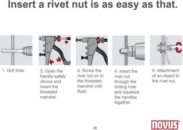 Novus Riveter N-120 for blind rivet nuts (NV032-0045)