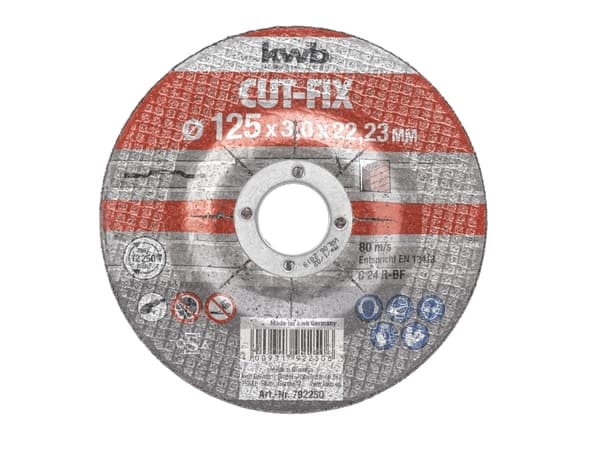 kwb 792250, Kapskiva, Sten, Silikonkarbid, kwb, Multifärg, 12,5 cm