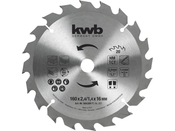 kwb 584359 Rundsavblad 1 stk