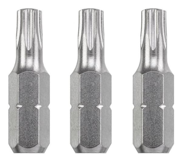 kwb 121630, 3 stykker, Stål, T 30, 25 mm, 25,4 / 4 mm (1 / 4")