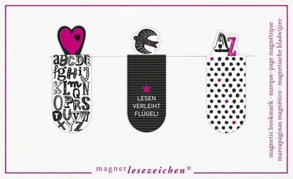 Mooses Magneettiset kirjanmerkit - Kirjaimet