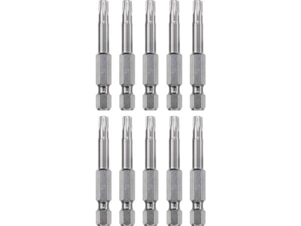 kwb 121350, 10 stykker, Torx, T15, Stål, 50 mm, 25,4 / 4 mm (1 / 4")