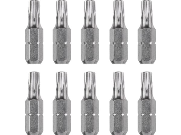 kwb 121250, 10 styck, Torx, T10, Stål, 25 mm, 25,4 / 4 mm (1 / 4")