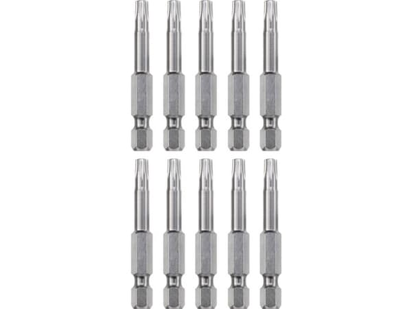 kwb 121350, 10 styck, Torx, T10, Stål, 50 mm, 25,4 / 4 mm (1 / 4")
