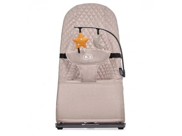Kinderkraft MIMI, Pojke/flicka, Justerbart ryggstöd, Hopfällbar, Leksaksbåge, Beige
