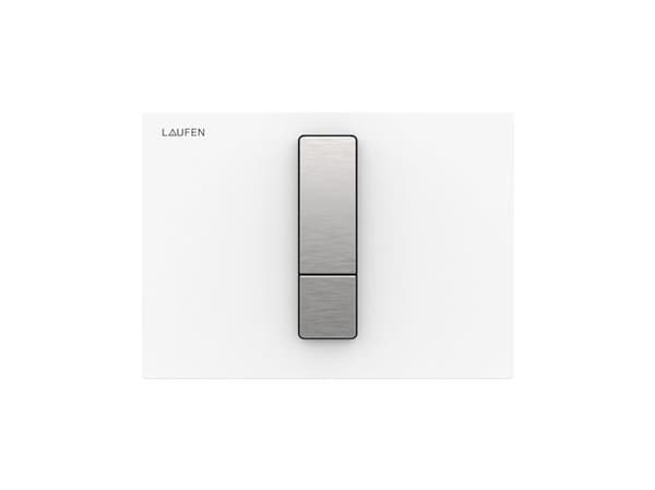 Laufen Lis tryk aw102 hvid - betjeningsplade aw102 glas duoskyl
