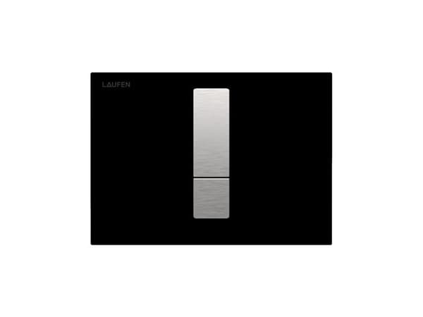 Laufen Lis tryk aw102 sort - betjeningsplade aw102 glas duoskyl