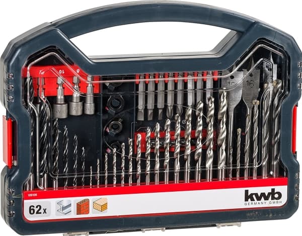 Einhell Kwb Drill og bit sett i koffert 62 deler