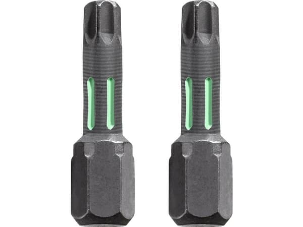 kwb 122220, 2 stykker, Torx, T20, Stål, 25 mm, 25,4 / 4 mm (1 / 4")
