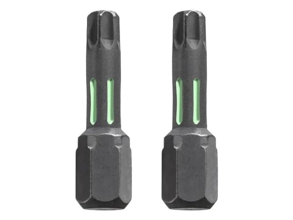 kwb 122220, 2 stykker, Torx, T20, Stål, 25 mm, 25,4 / 4 mm (1 / 4")