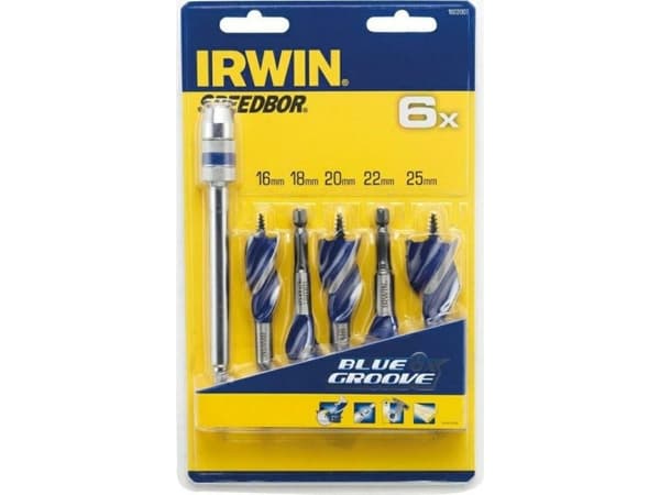 Irwin IRWIN drill bit for wood DRILL BIT FOR WOOD SET 5pcs BLUE GROOVE 6X 16, 18, 20, 22, 25 mm IRW1922007