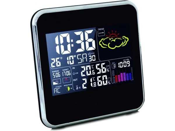 ELEKTRONINEN LÄMPÖMITTARI / SÄÄASEMA VÄRINÄYTÖLLÄ