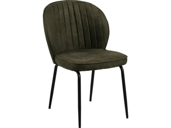 Actona Chair CHAIR/DINING/ACT/BARTEN/OLIVEGREEN+BLACK/82X47X44