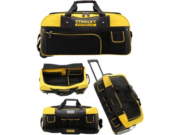 Stanley FMST82706-1, Duffel, Svart, Gul, Tyg, 2 hjul, Rullhjul, Dragkedja
