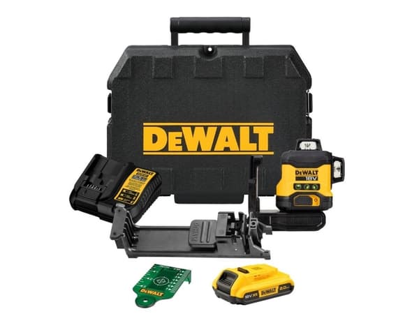 DeWALT DCLE34031D1-QW, 40 m, 3 mm/m, 360°, 360°, Linjalaser, Musta, Keltainen