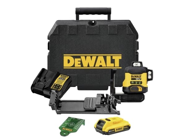 DeWALT DCLE34031D1-QW, 40 m, 3 mm/m, 360°, 360°, Linjalaser, Musta, Keltainen
