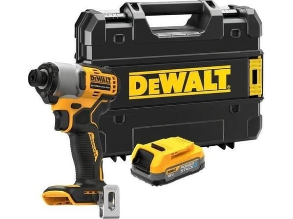 DEWALT.IMPACT DRIVER.18V DCF840E1T 192Nm 1x1.7Ah POWERSTACK WITHOUT CHARGER, TSTAK