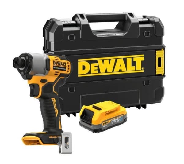 DEWALT.IMPACT DRIVER.18V DCF840E1T 192Nm 1x1.7Ah POWERSTACK WITHOUT CHARGER, TSTAK