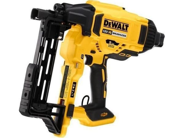 DEWALT 18V 40/45/50mm AITAUSTYÖKONE, jossa on verkkolaite ja latauslaite DCFS950N