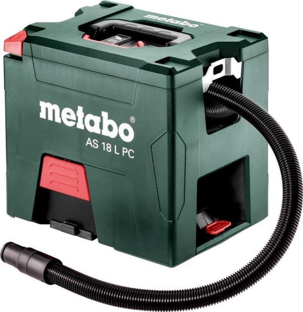 Metabo AS 18 L PC Li-Ion batteristøvsuger / konstruktionsstøvsugerhus - L-Klasse - 7,5L Sort