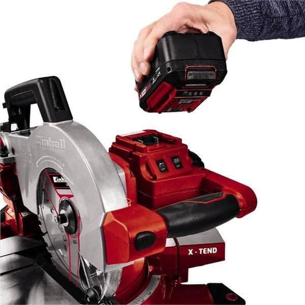 EINHELL Akku Geringssav / Geringssav TE-MS 18/210 Li Solo - Power-X-Change - 18 V - Ø210x30 mm / 40 T - Uden batteri & oplader
