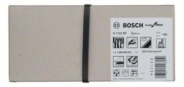 Bosch fleksibel til Metal S 1122 BF - savklinge - til rør, metalplader, profiler - 100 stk.
