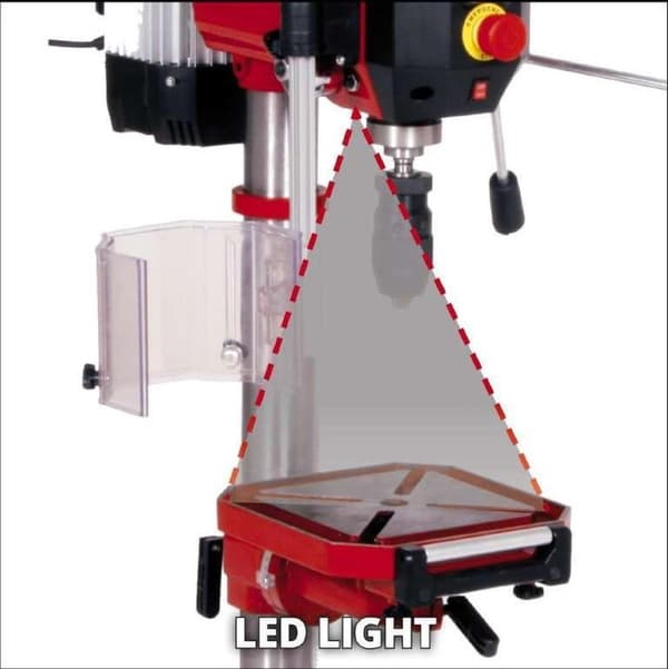 Einhell Kolonnborrmaskin TE-BD 750 E (750 W - 450 - 2500 /min - steglös hastighetsreglering - snabbchuck för borrning 1-16 mm - MK2 hållare - höjdjust