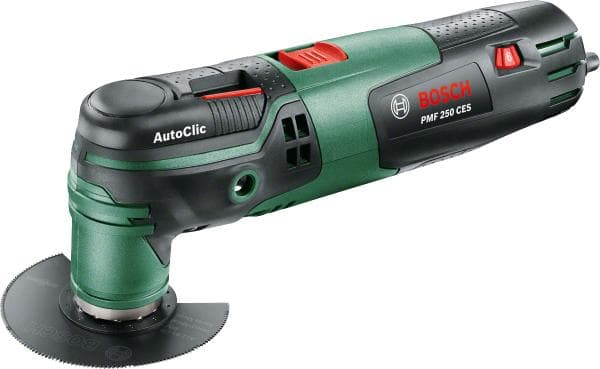 Bosch PMF 250 CES Multiværktøj - Oscillerende - 250 Watt - Inklusiv 6 tilbehør og plastikkasse