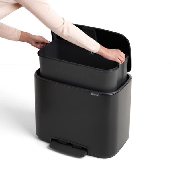 Brabantia Bo Papperskorgen - 36 l - Matt Svart