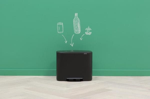 Brabantia Bo Papperskorgen - 36 l - Matt Svart
