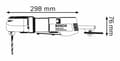 Miniatyrbillede 2 af 2: Bosch professionel GWB 10 RE Vinklet bor - 400W - med nøgleborepatron