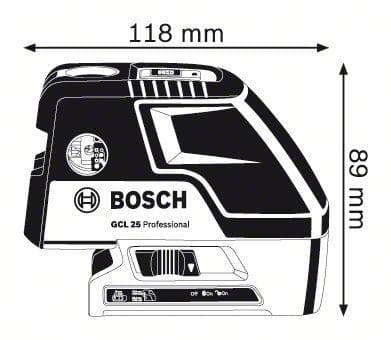 Bosch GCL 25 Professional Point-Cross Line Laser + BT 150 stativ