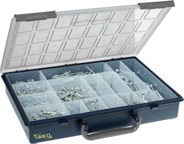 Raaco Handybox - Med 4 Sortimentsæsker - Inkl. indstikskasser - 136242