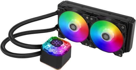 Silverstone Ice Gem - processorvätskekylningssystem - kylare storlek: 240 mm - (för: LGA1156, AM2, LGA1366, AM3, LGA1155, LGA2011, FM1, FM2, LGA1150,