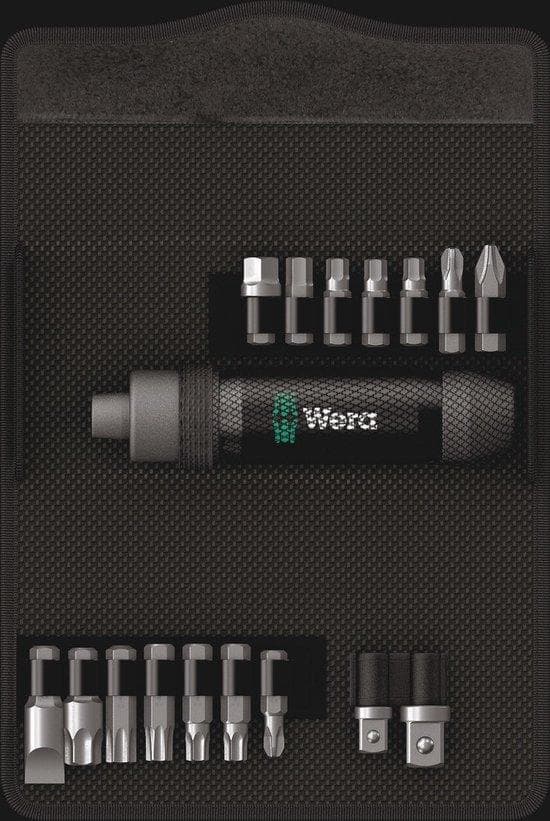 Wera 05072017001 - 16 stycken - Hex (metrisk) - Phillips - Torx - PH 2,PH 3,PH 4 - 2,5,6,7,8 mm - TX30,TX40,TX45,TX50 - CE - GS - DVE (507120170